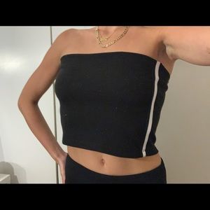 Black crop top